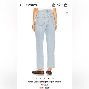 Agolde Criss Cross Light Blue Women's Jeans 27